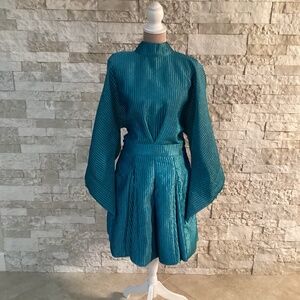 Titi Belo Kimono-Style Fitted Mini Dress